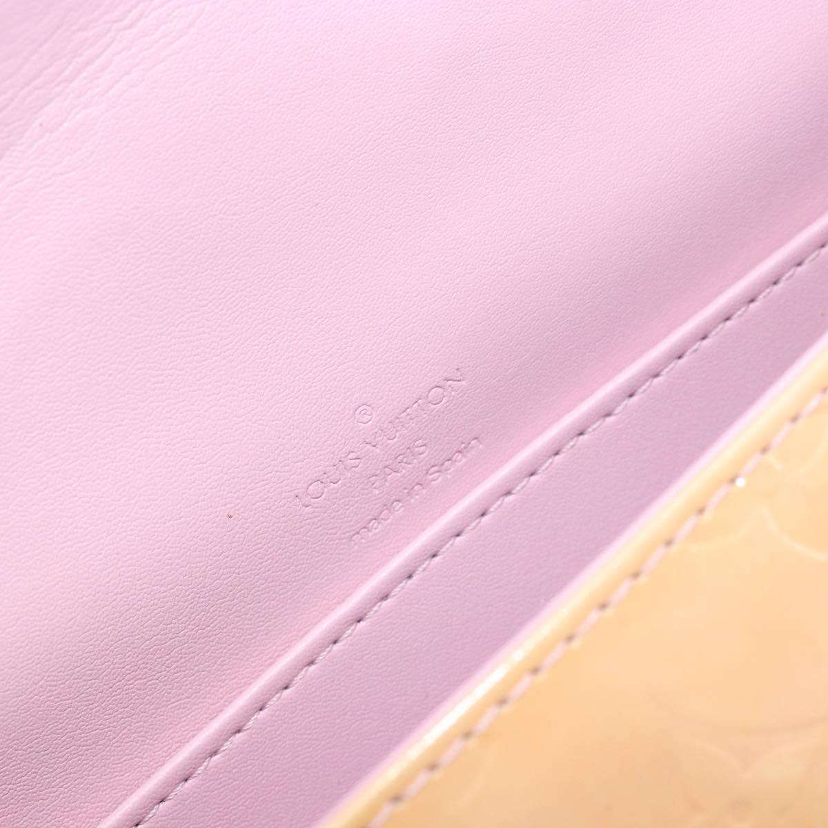 LOUIS VUITTON Monogram Vernis Thompson Street Bag Pink M91070 LV Auth hk3137