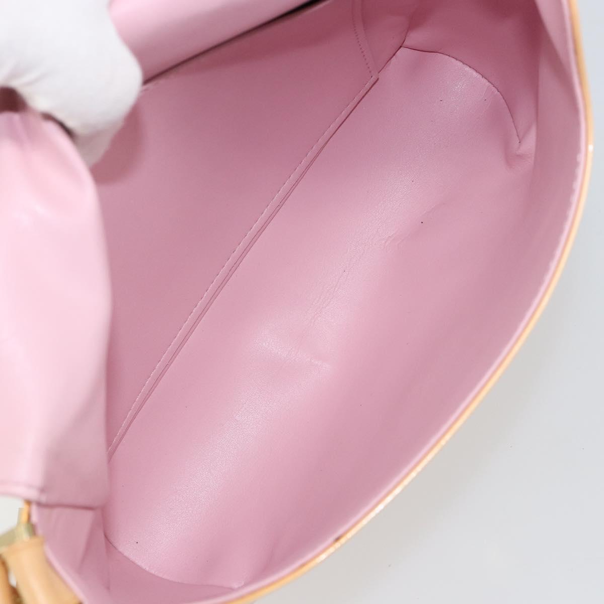 LOUIS VUITTON Monogram Vernis Thompson Street Bag Pink M91070 LV Auth hk3137A