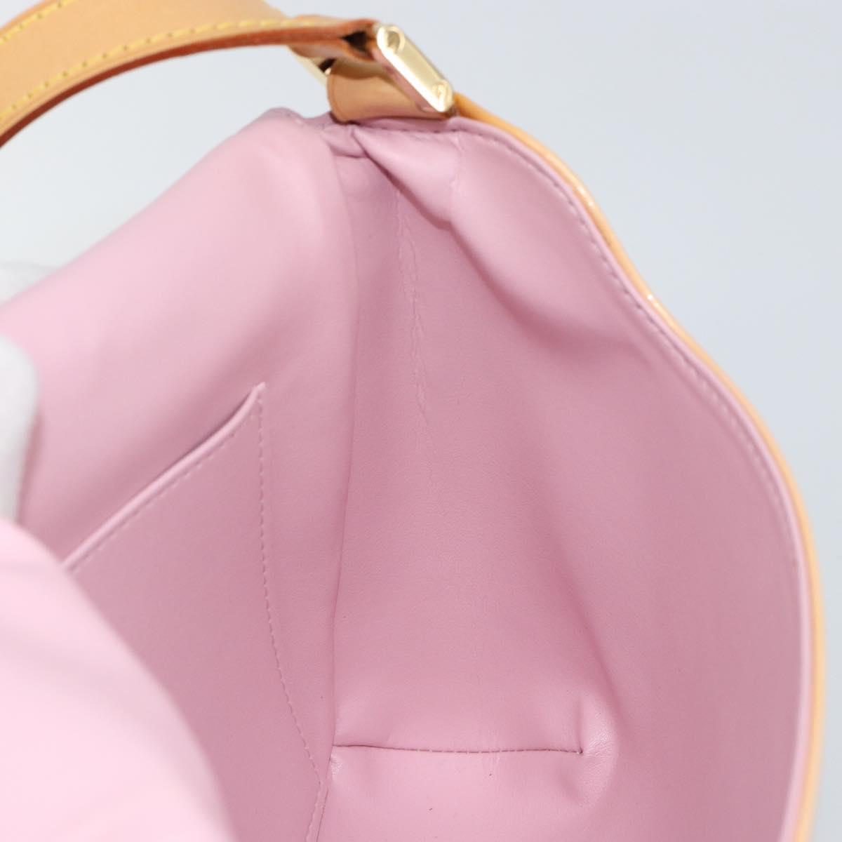 LOUIS VUITTON Monogram Vernis Thompson Street Bag Pink M91070 LV Auth hk3137A
