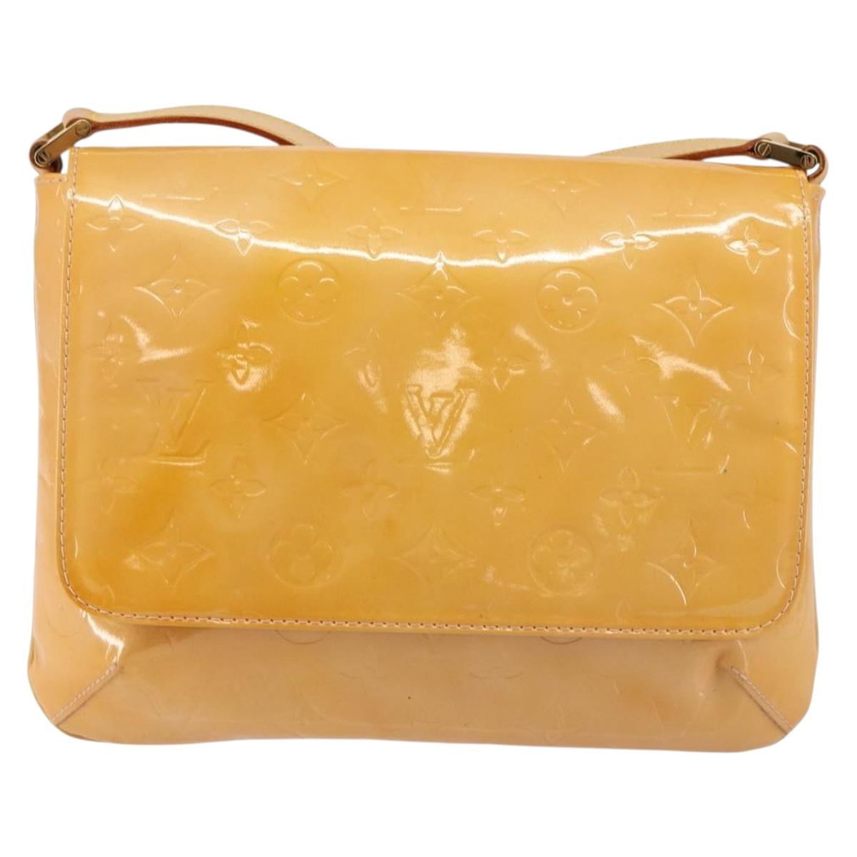 LOUIS VUITTON Monogram Vernis Thompson Street Bag Pink M91070 LV Auth hk3137