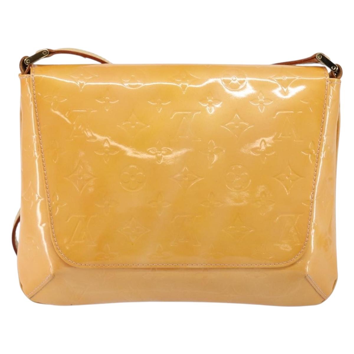 LOUIS VUITTON Monogram Vernis Thompson Street Bag Pink M91070 LV Auth hk3137A