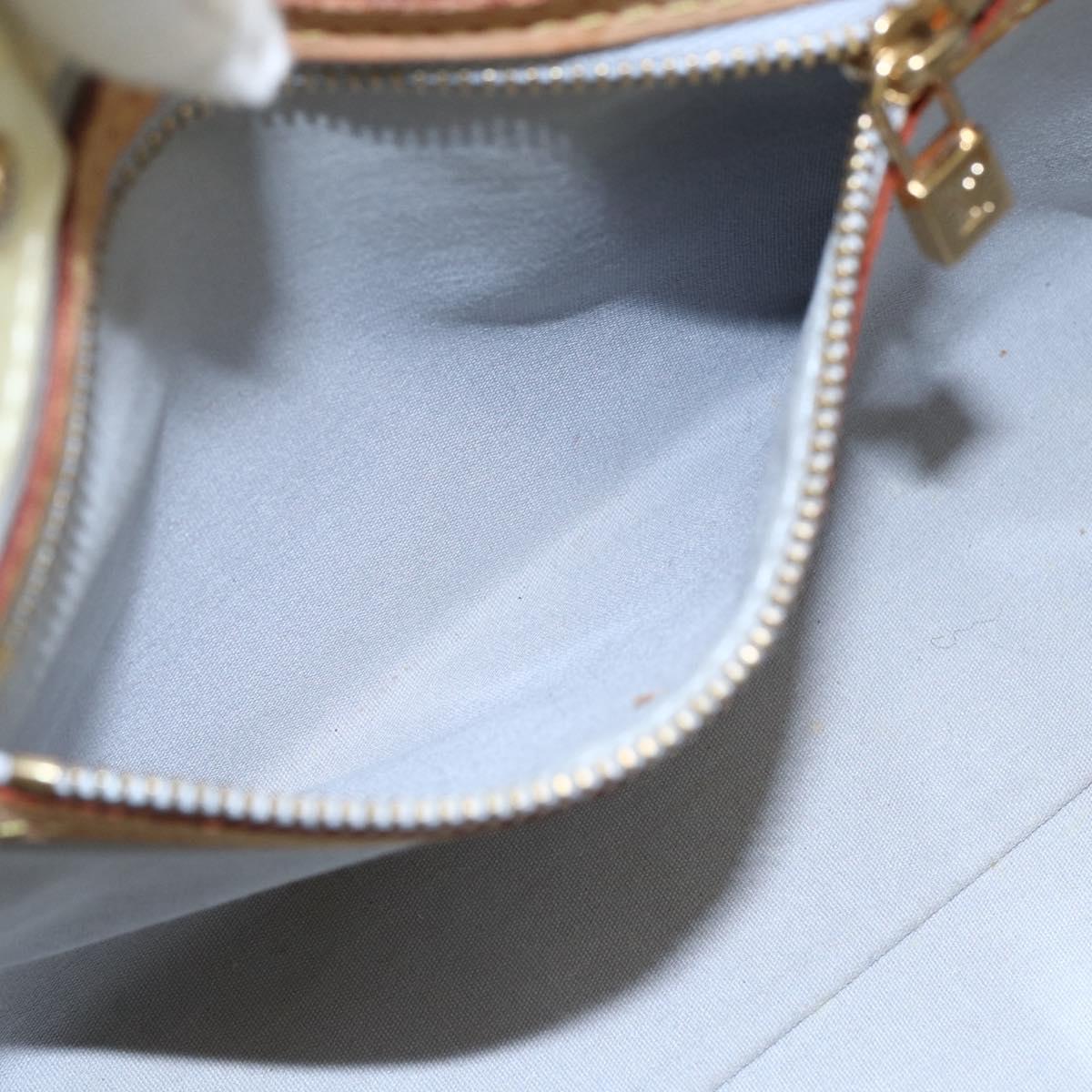 LOUIS VUITTON Monogram Vernis Reade PM Hand Bag Perle M91336 LV Auth hk3142