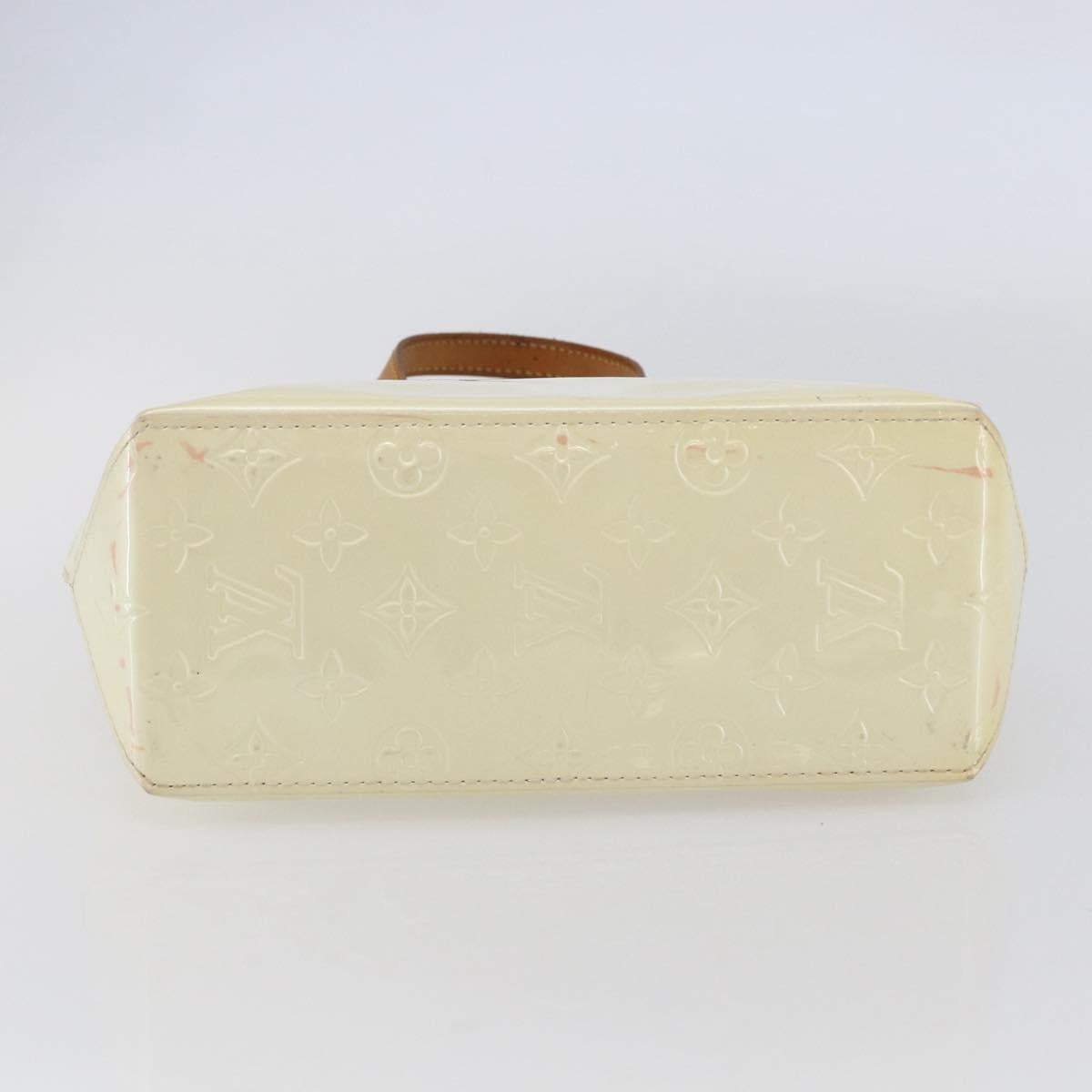LOUIS VUITTON Monogram Vernis Reade PM Hand Bag Perle M91336 LV Auth hk3142