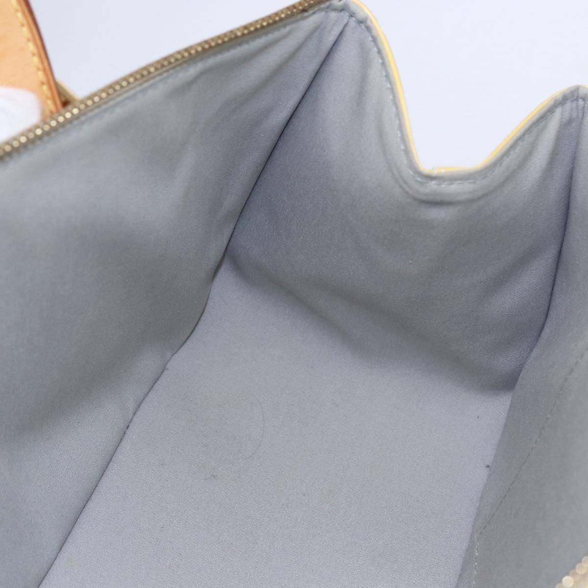 LOUIS VUITTON Monogram Vernis Rosewood Avenue Hand Bag Perle M93508 Auth hk3143