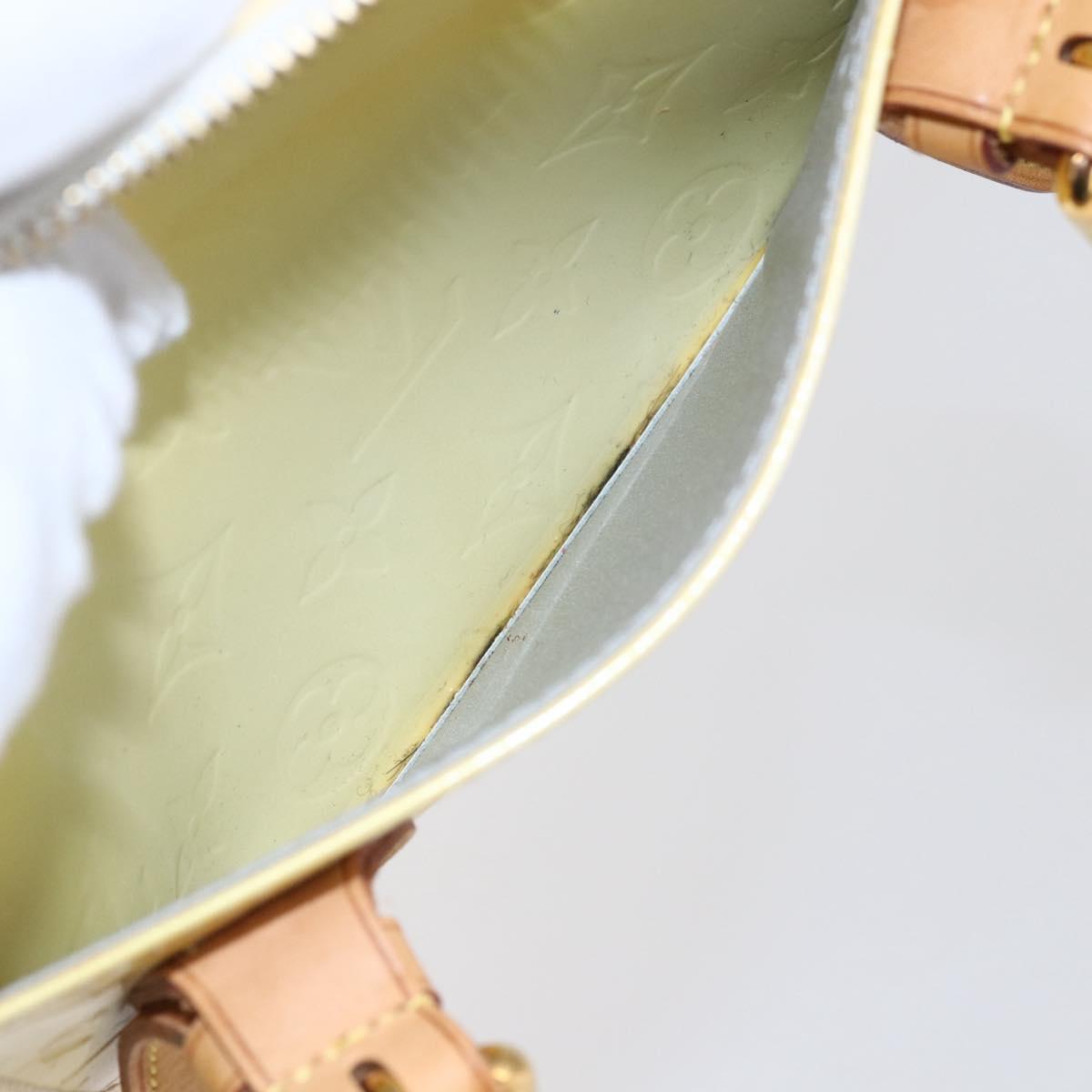 LOUIS VUITTON Monogram Vernis Rosewood Avenue Hand Bag Perle M93508 Auth hk3143