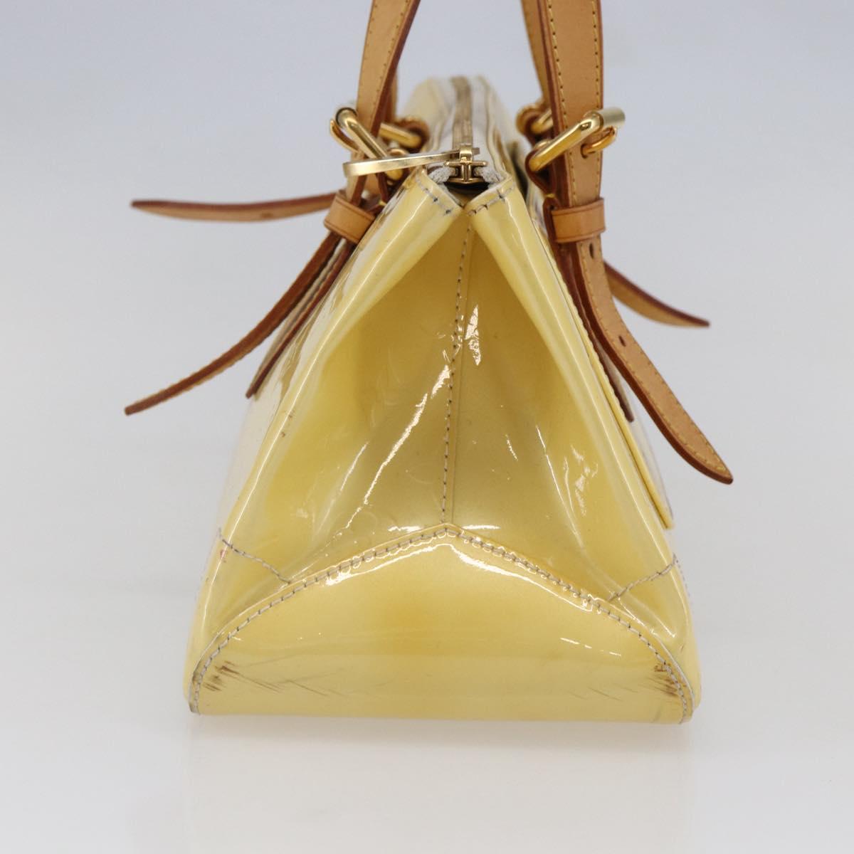 LOUIS VUITTON Monogram Vernis Rosewood Avenue Hand Bag Perle M93508 Auth hk3143