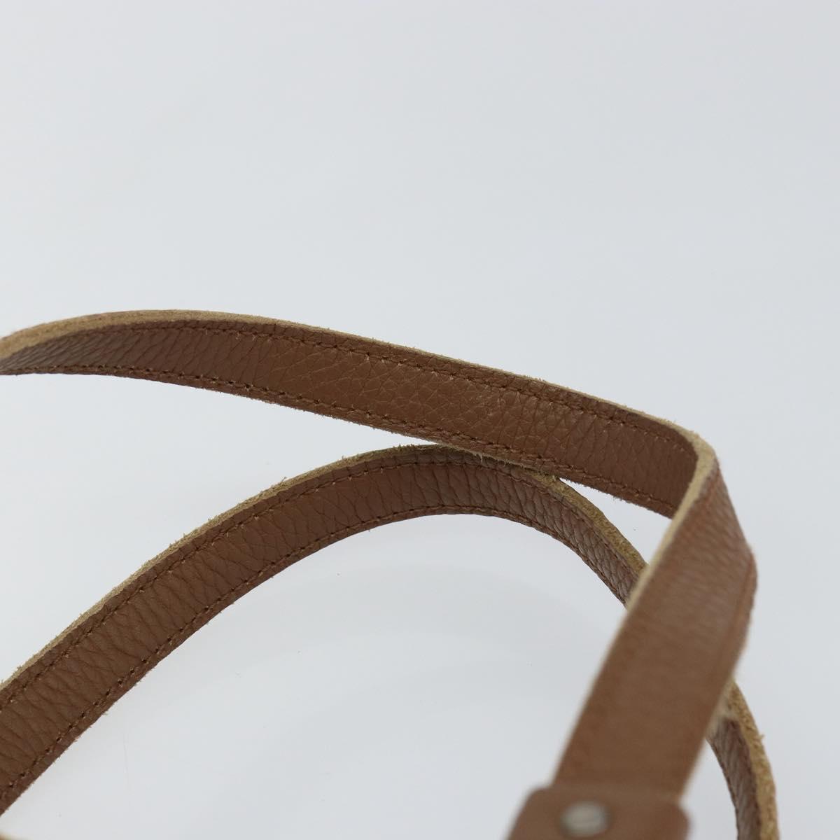 BOTTEGA VENETA INTRECCIATO Hand Bag Canvas Yellow Gold Auth hk3145