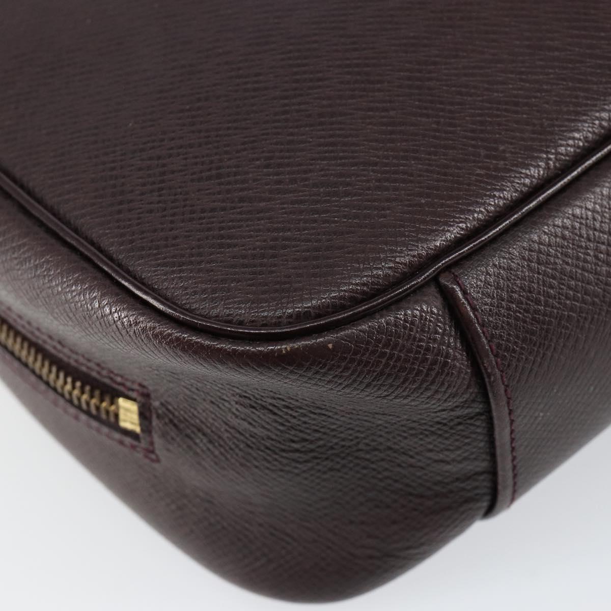 LOUIS VUITTON Taiga Trousse Toilette GM Clutch Bag Acajou M30216 LV Auth hk3146