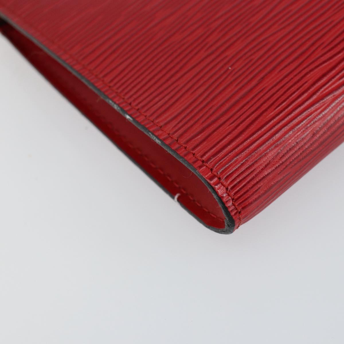 LOUIS VUITTON Epi Pochette Accessoires Pouch Red M52947 LV Auth hk3148