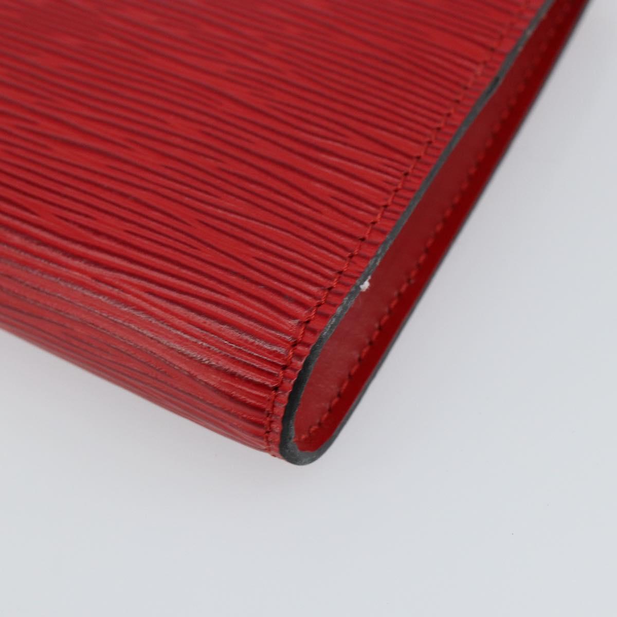 LOUIS VUITTON Epi Pochette Accessoires Pouch Red M52947 LV Auth hk3148