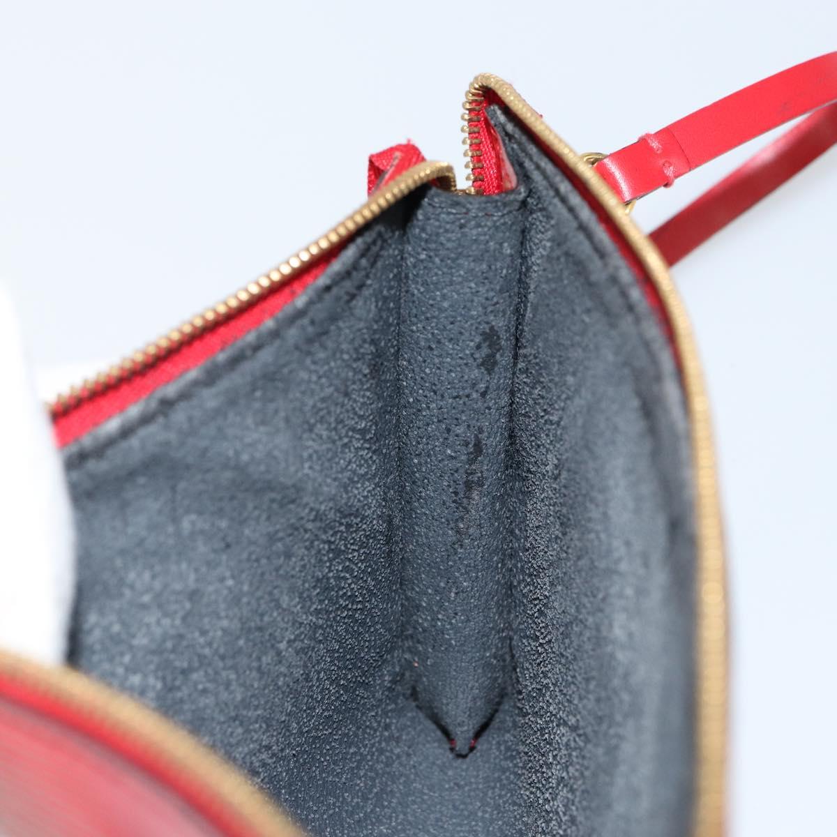 LOUIS VUITTON Epi Pochette Accessoires Pouch Red M52947 LV Auth hk3148