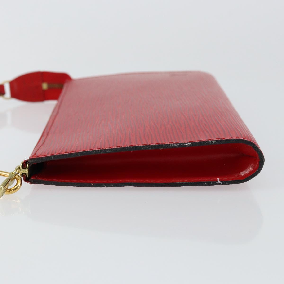LOUIS VUITTON Epi Pochette Accessoires Pouch Red M52947 LV Auth hk3148