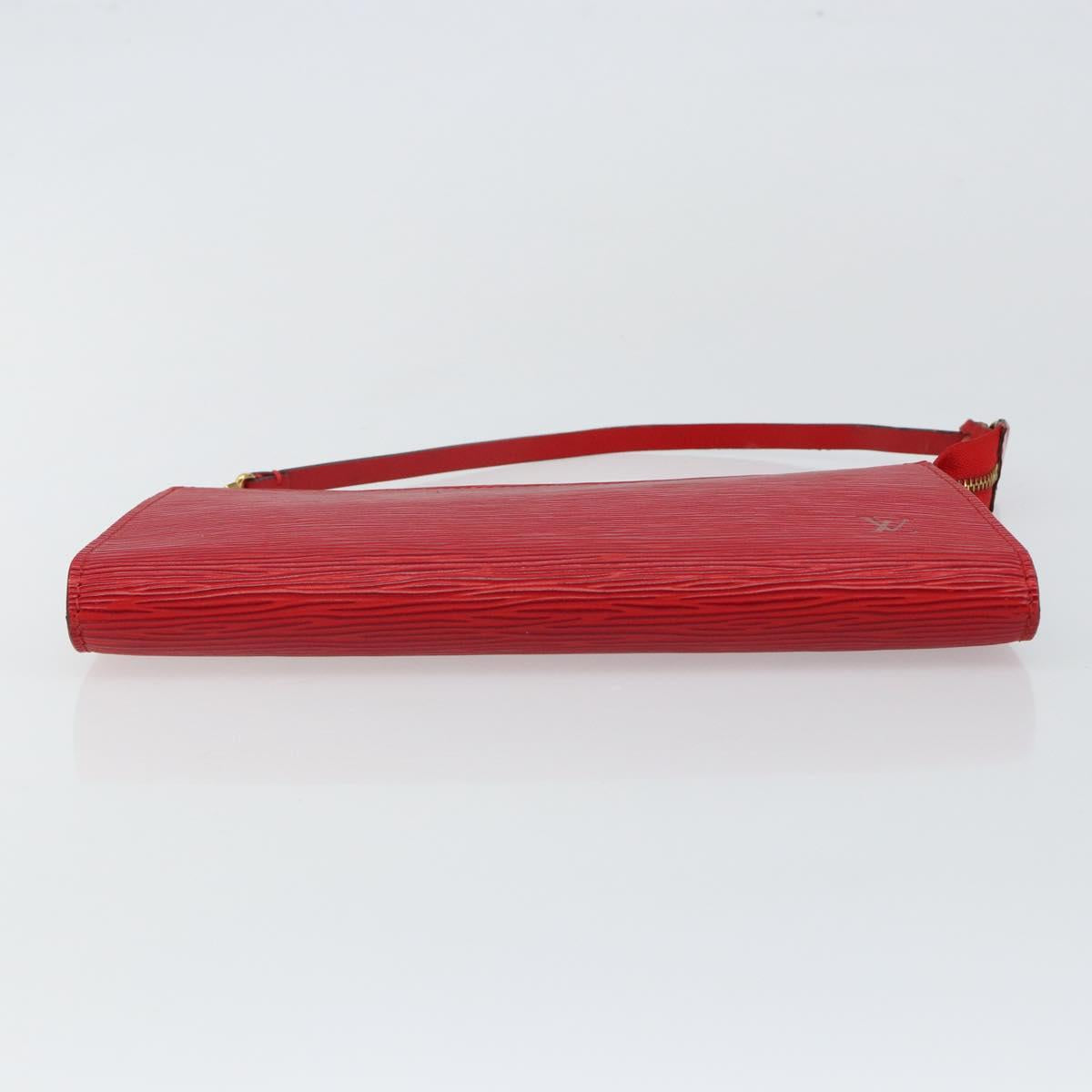 LOUIS VUITTON Epi Pochette Accessoires Pouch Red M52947 LV Auth hk3148
