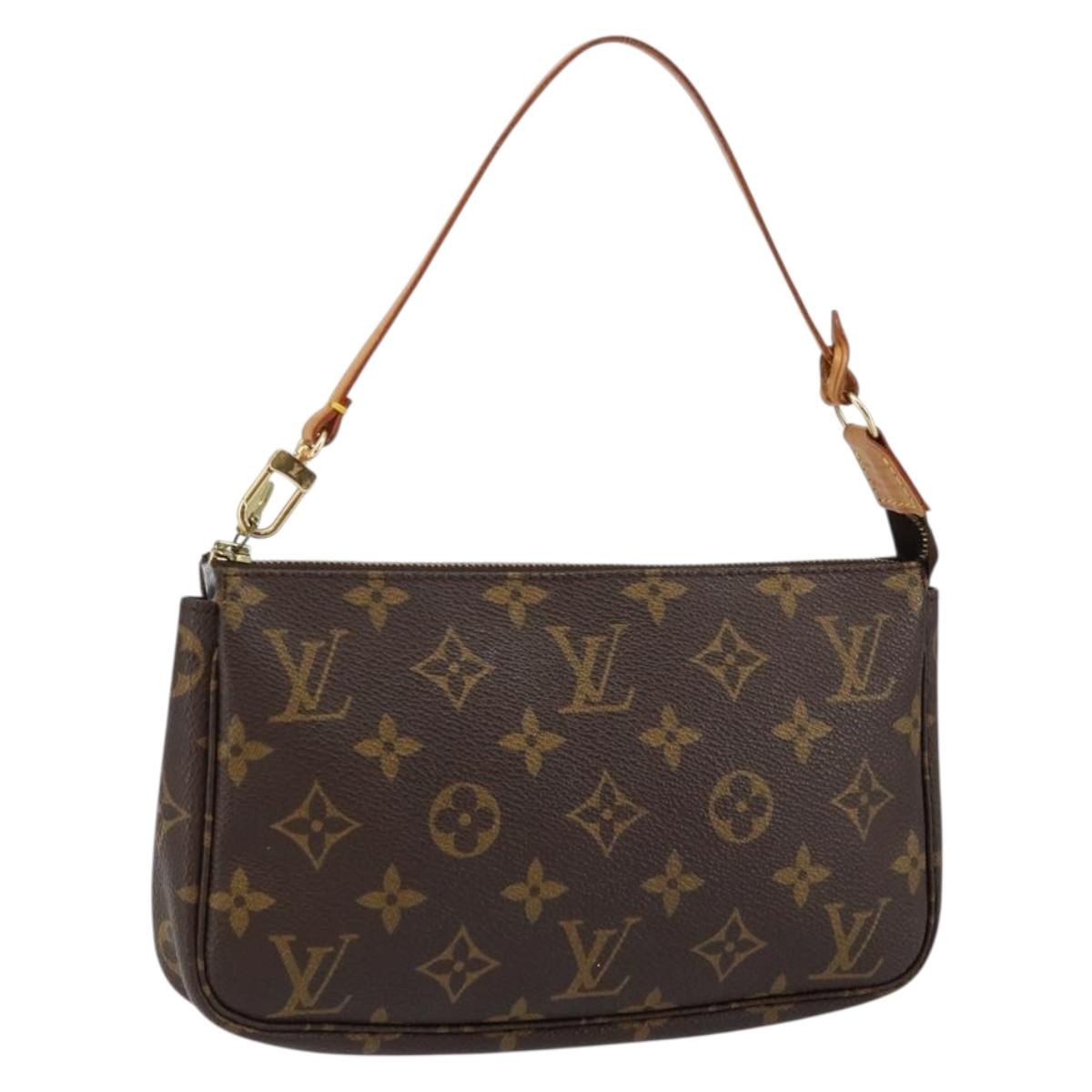 LOUIS VUITTON Monogram Pochette Accessoires Pouch M51980 LV Auth hk3149