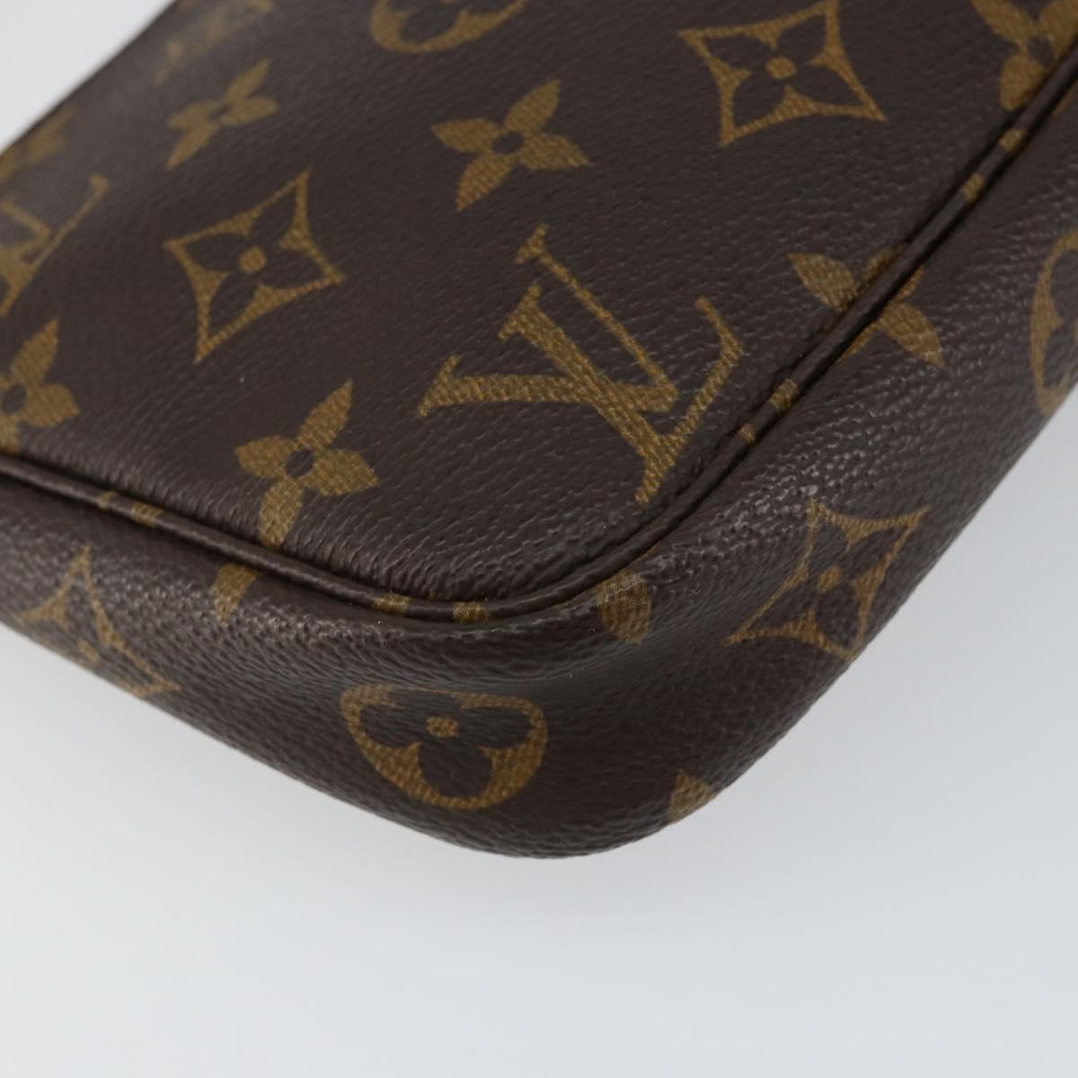 LOUIS VUITTON Monogram Pochette Accessoires Pouch M51980 LV Auth hk3149