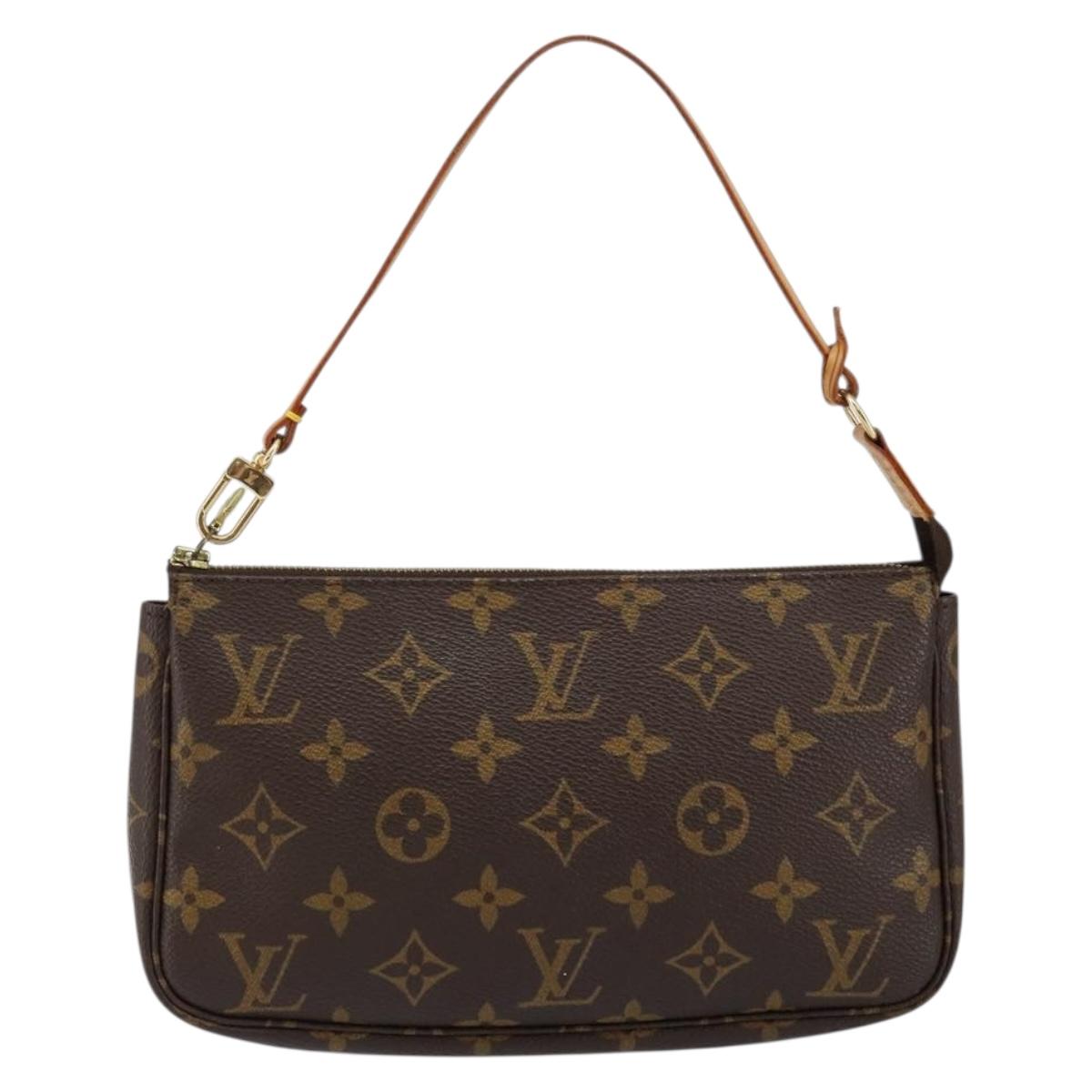 LOUIS VUITTON Monogram Pochette Accessoires Pouch M51980 LV Auth hk3149