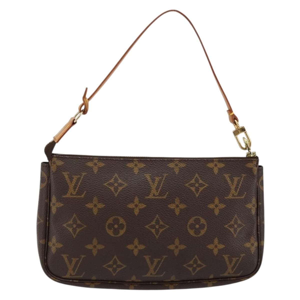 LOUIS VUITTON Monogram Pochette Accessoires Pouch M51980 LV Auth hk3149
