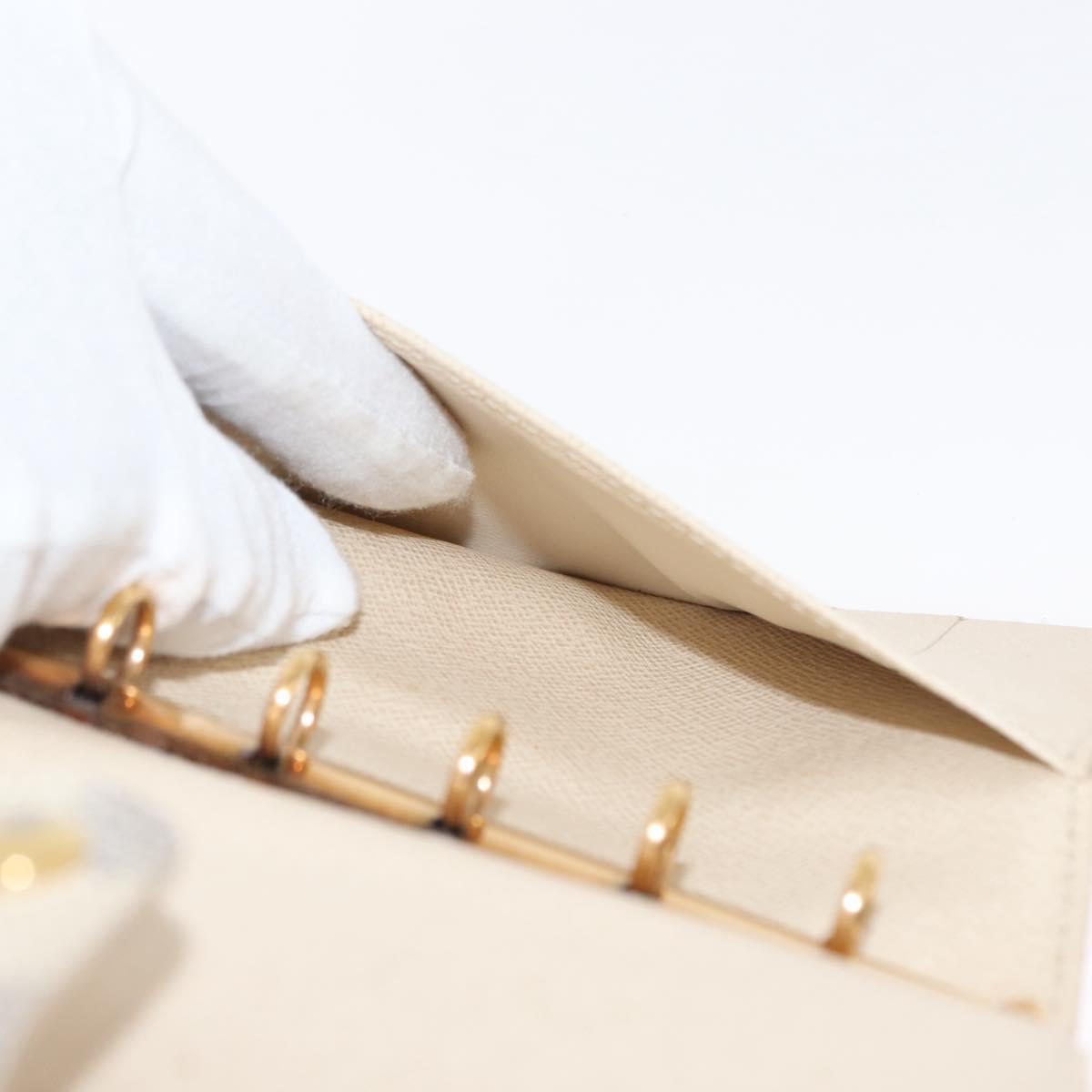 LOUIS VUITTON Damier Azur Agenda PM Day Planner Cover R20706 LV Auth hk3150