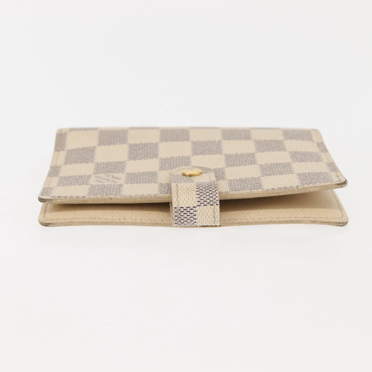LOUIS VUITTON Damier Azur Agenda PM Day Planner Cover R20706 LV Auth hk3150