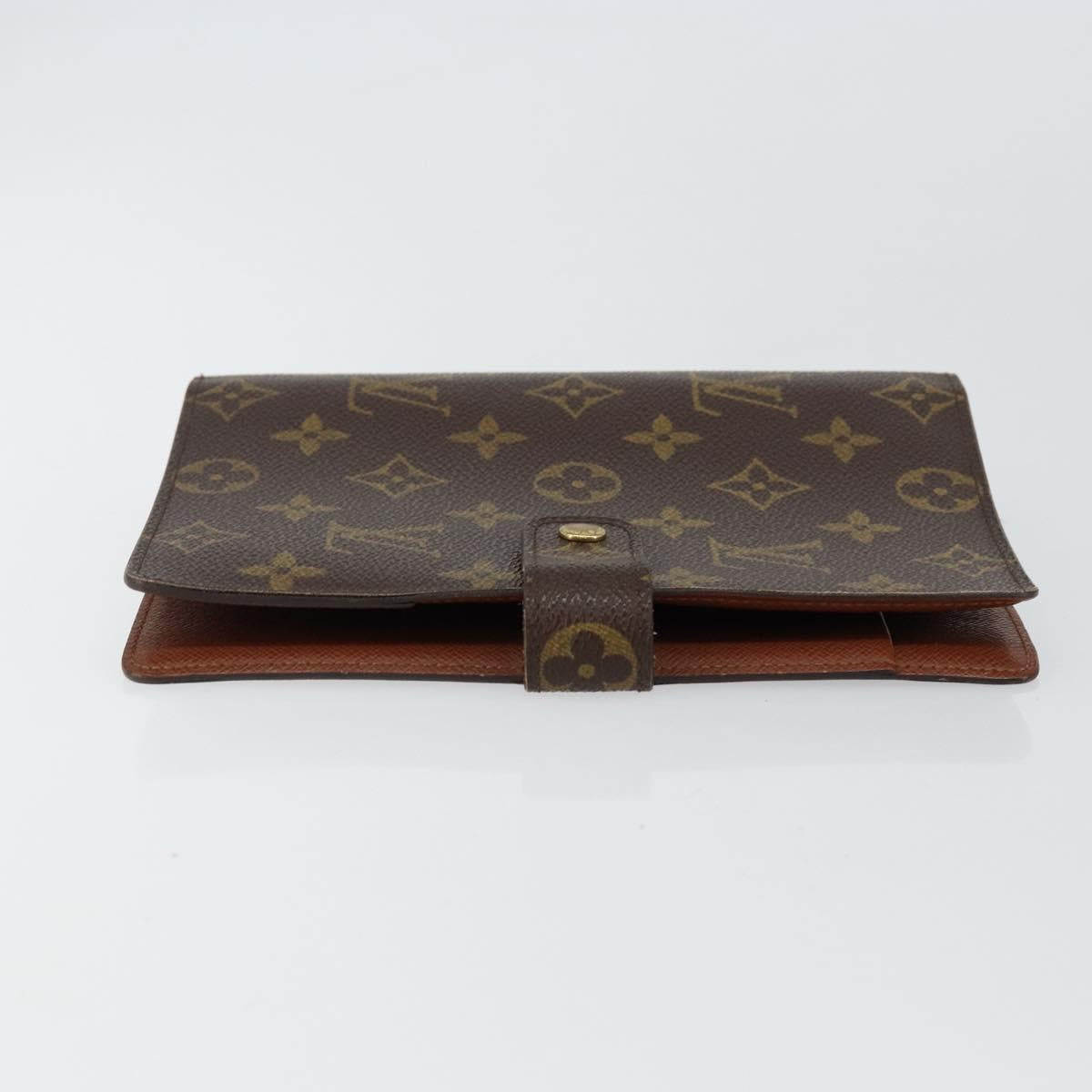 LOUIS VUITTON Monogram Agenda MM Day Planner Cover R20105 LV Auth hk3151