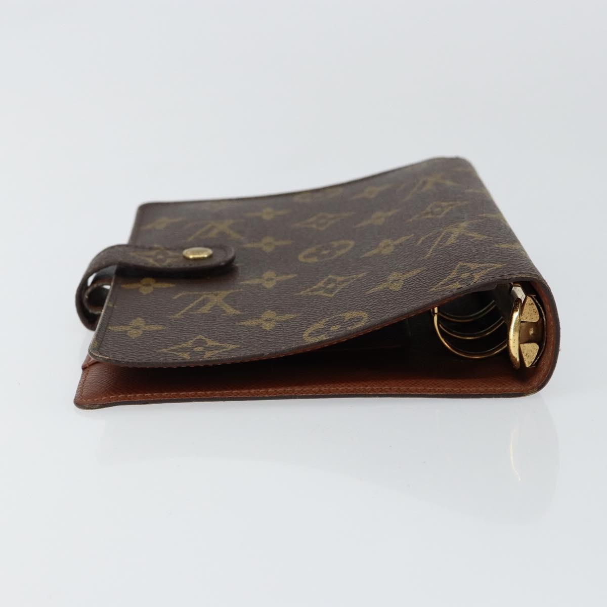 LOUIS VUITTON Monogram Agenda MM Day Planner Cover R20105 LV Auth hk3151