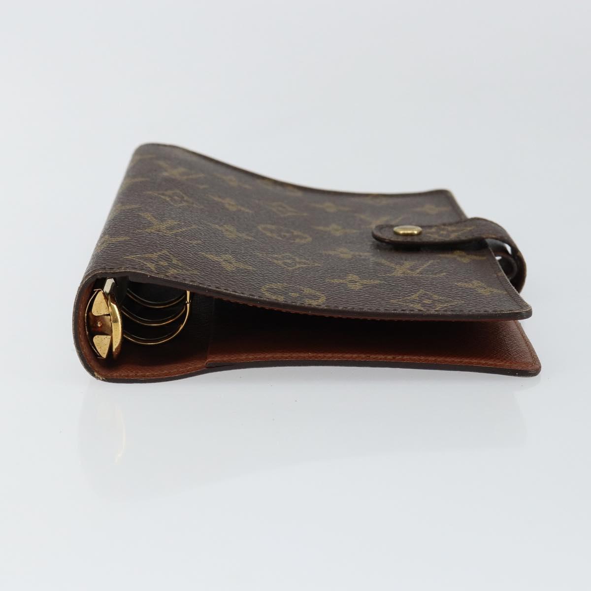 LOUIS VUITTON Monogram Agenda MM Day Planner Cover R20105 LV Auth hk3151