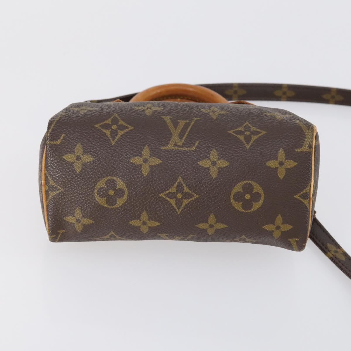 LOUIS VUITTON Monogram Mini Speedy Hand Bag M41534 LV Auth hk3156