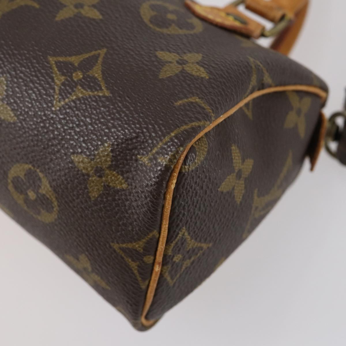 LOUIS VUITTON Monogram Mini Speedy Hand Bag M41534 LV Auth hk3156