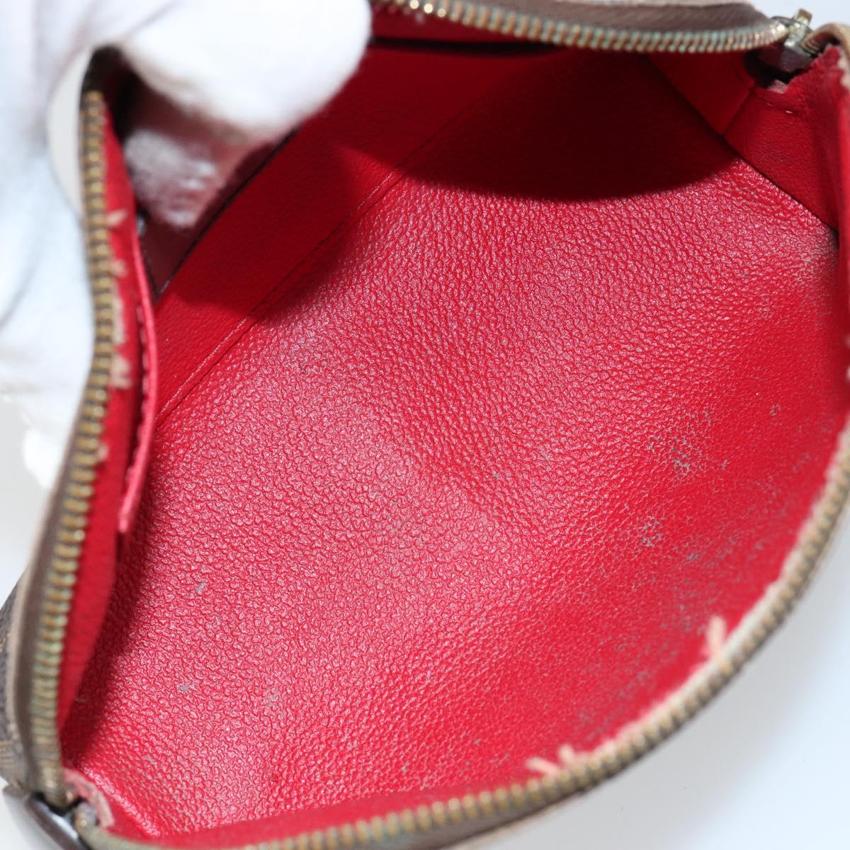 LOUIS VUITTON Damier Ebene Pochette Cosmetic PM Pouch N47516 LV Auth hk3158