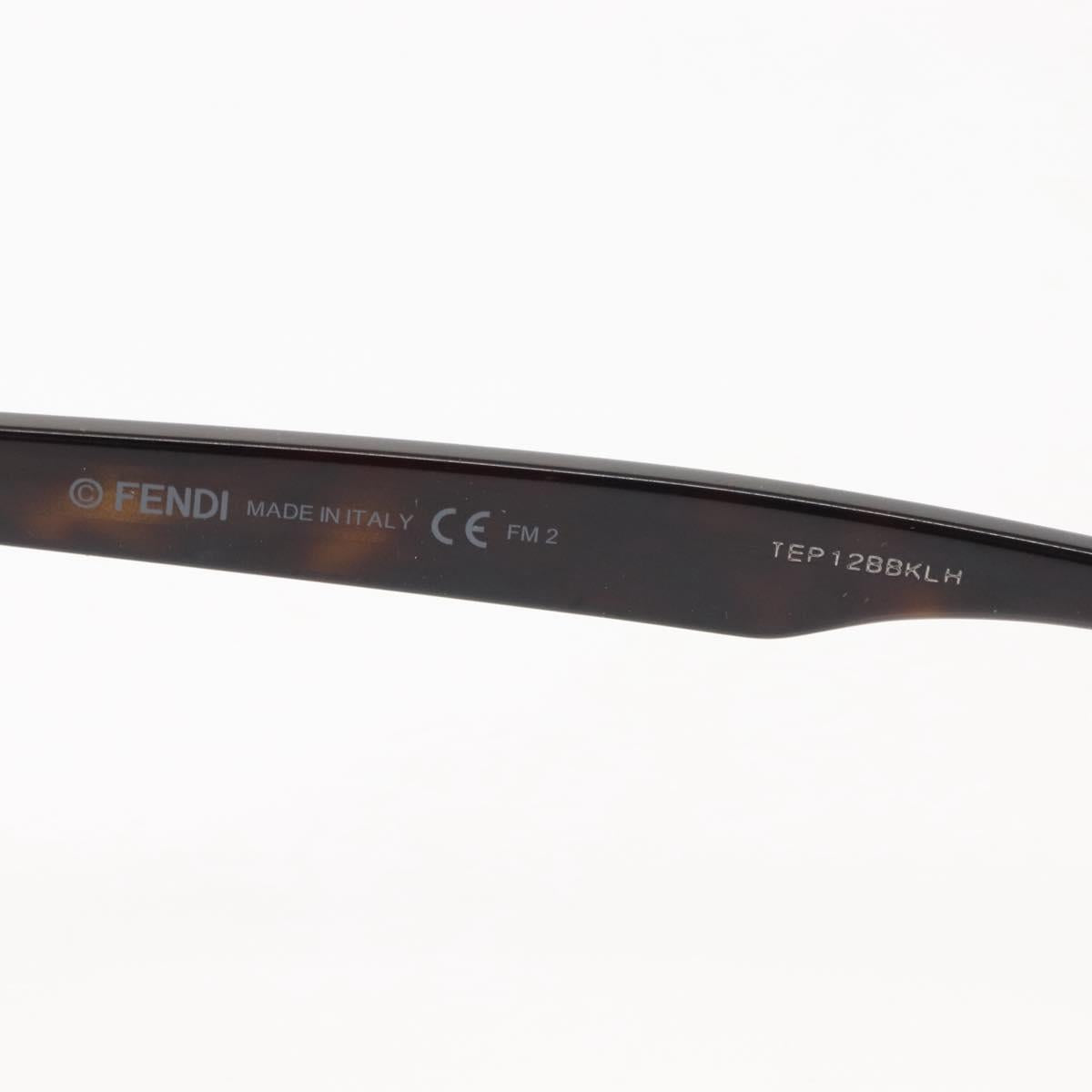 FENDI Sunglasses Plastic Brown C9KEQ Auth hk3162