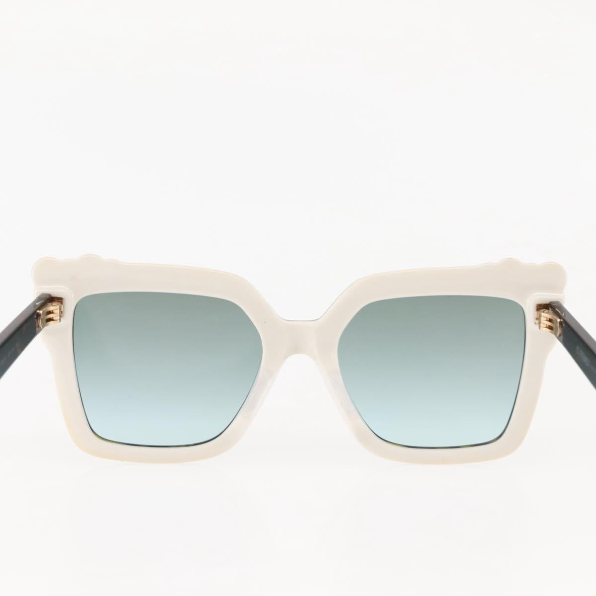 FENDI Sunglasses Plastic Brown C9KEQ Auth hk3162