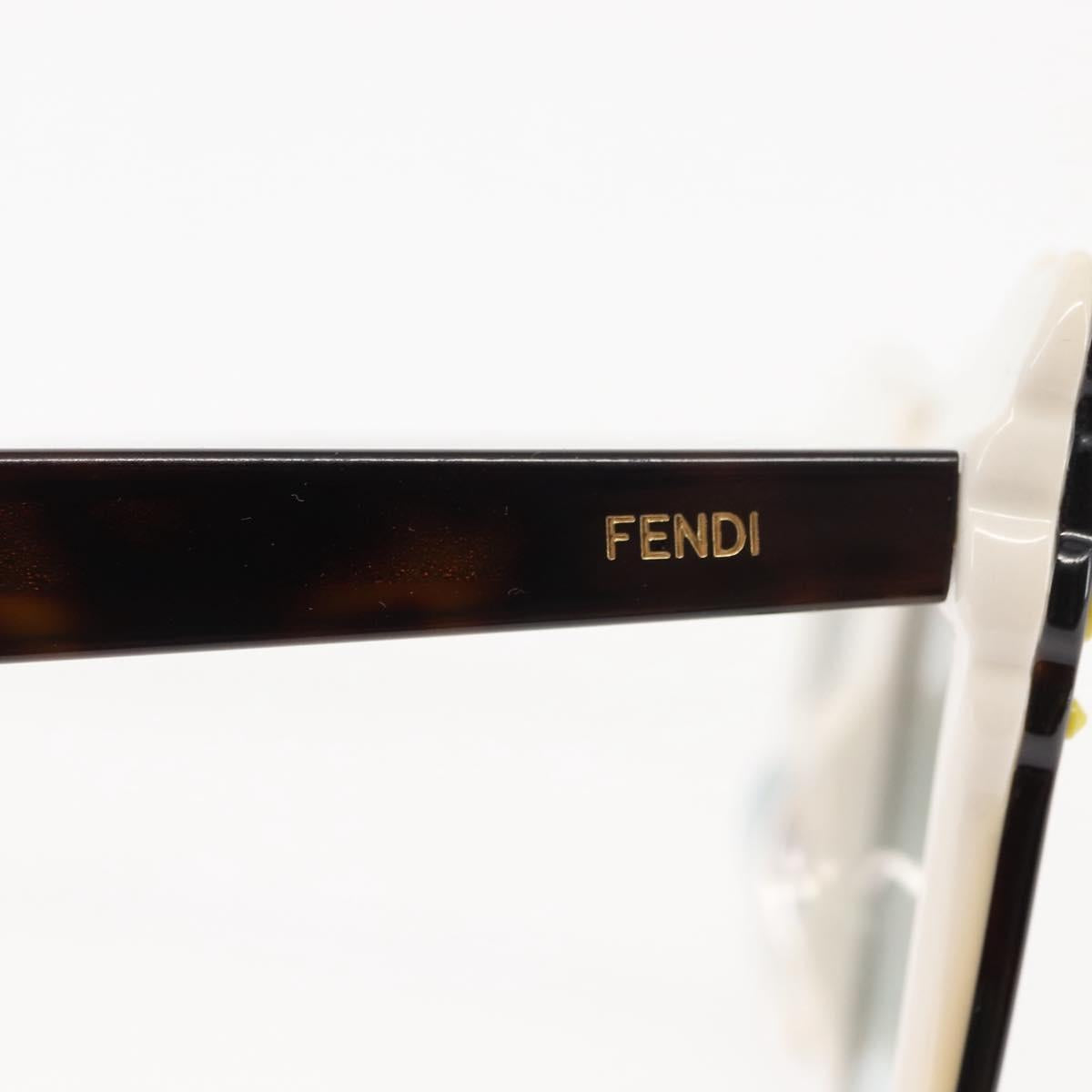 FENDI Sunglasses Plastic Brown C9KEQ Auth hk3162