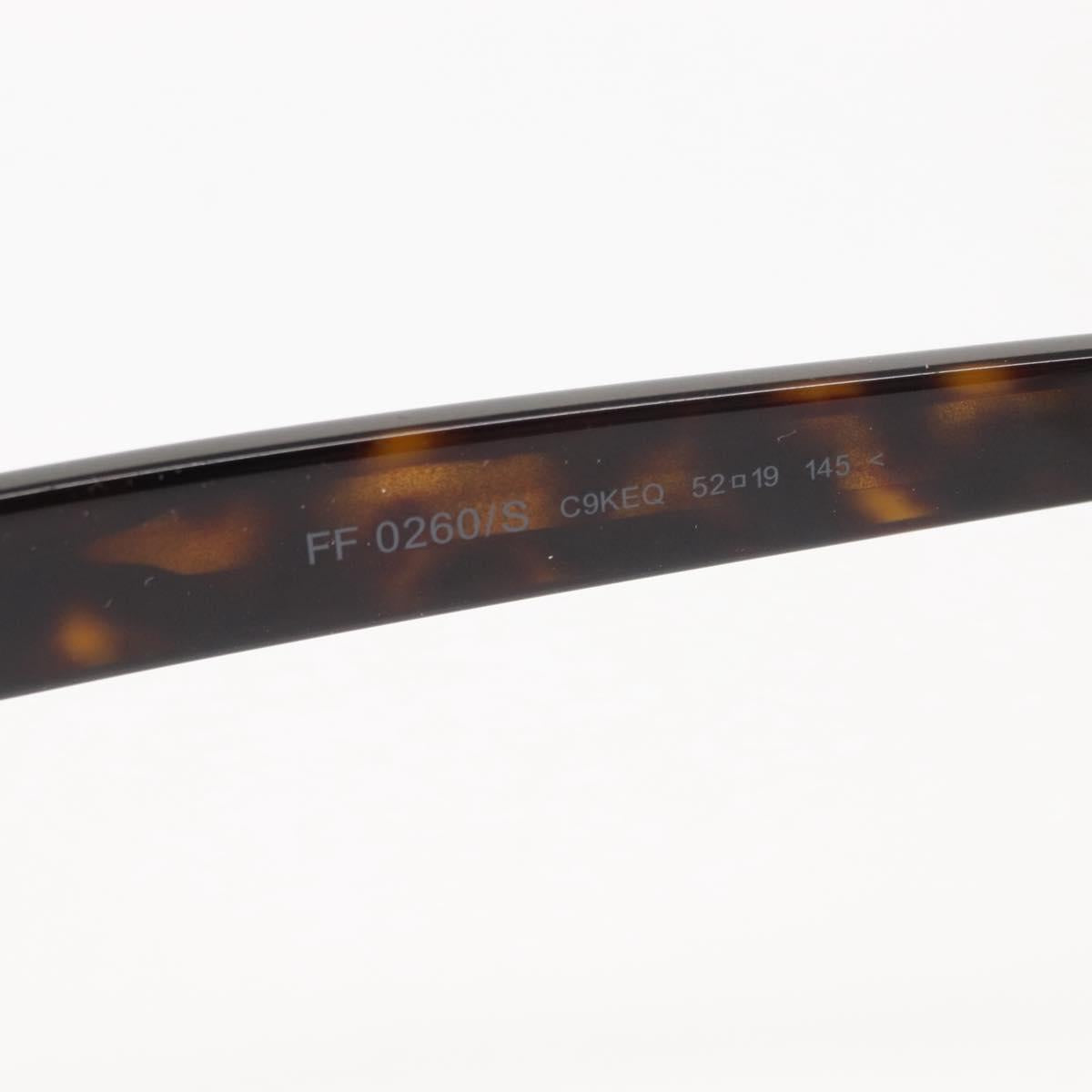 FENDI Sunglasses Plastic Brown C9KEQ Auth hk3162