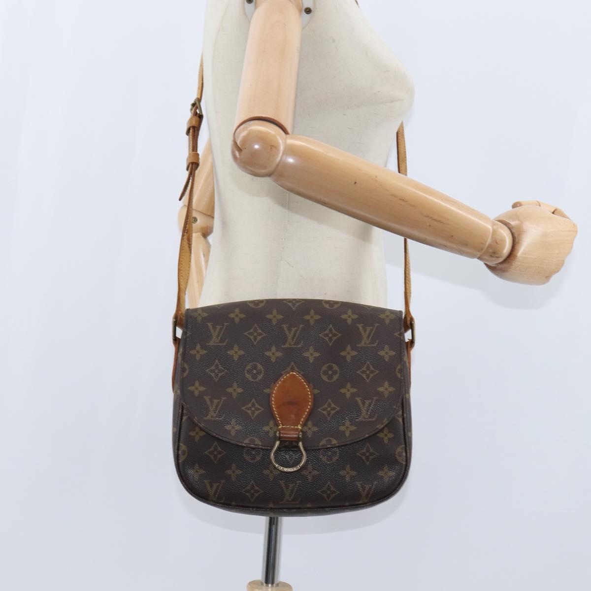 LOUIS VUITTON Monogram Saint Cloud GM Shoulder Bag M51242 LV Auth hk3169