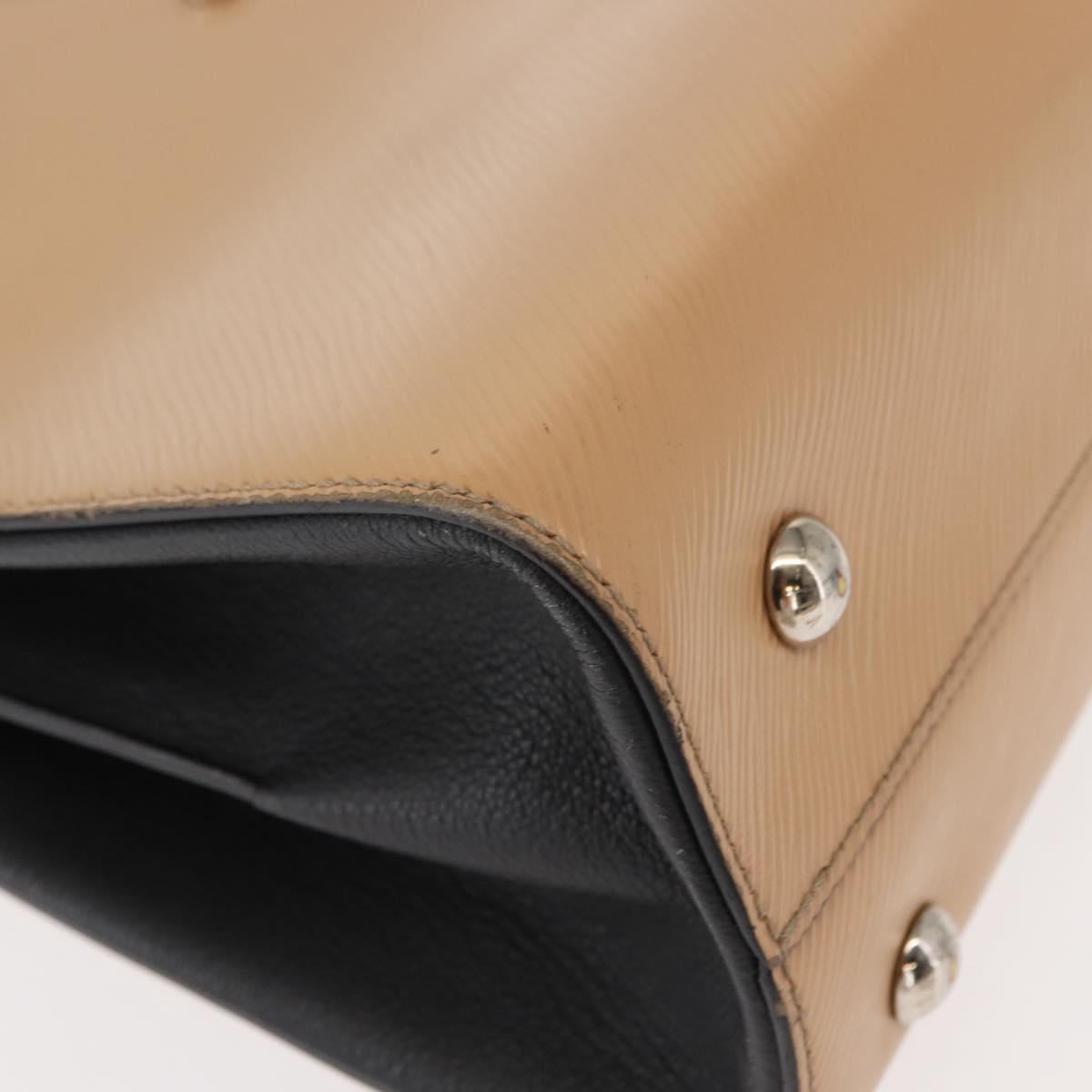 LOUIS VUITTON Epi Twisted Tote Bag Beige Black M51846 LV Auth hk3171