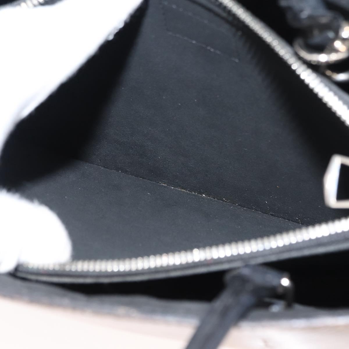 LOUIS VUITTON Epi Twisted Tote Bag Beige Black M51846 LV Auth hk3171