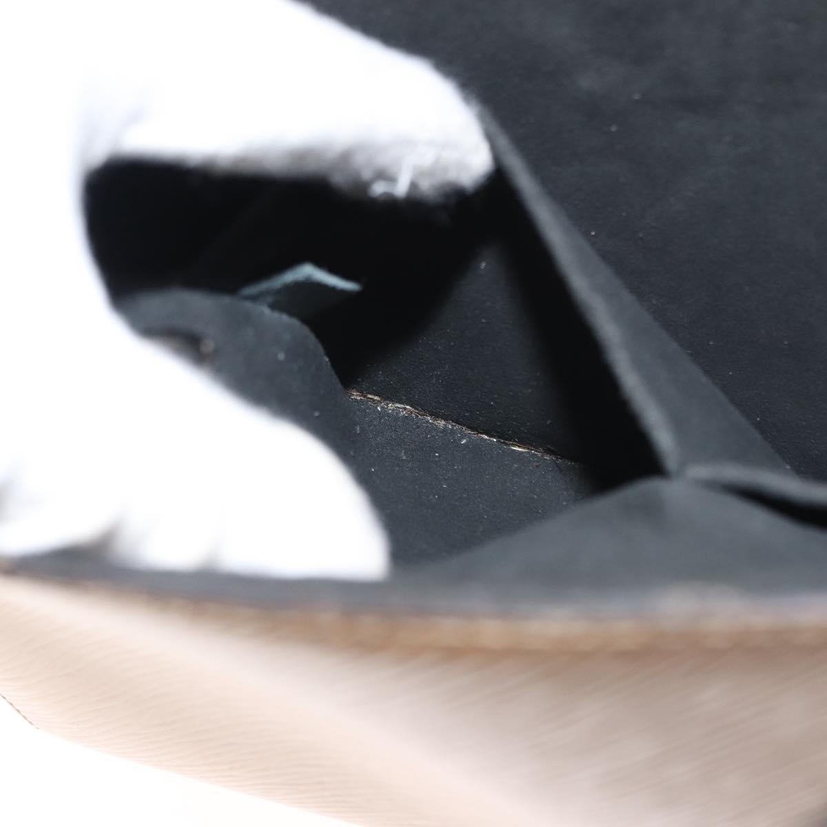 LOUIS VUITTON Epi Twisted Tote Bag Beige Black M51846 LV Auth hk3171