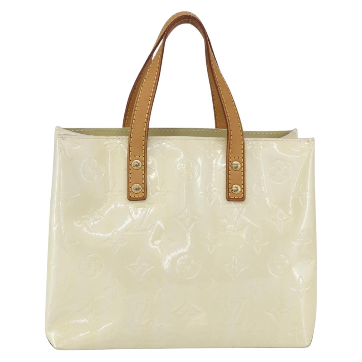 LOUIS VUITTON Monogram Vernis Reade PM Hand Bag Gris M91145 LV Auth hk3182