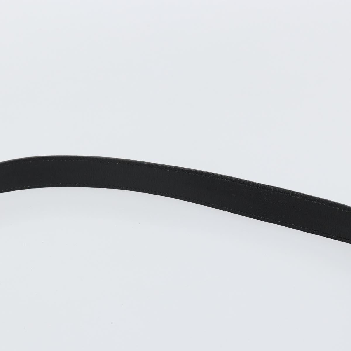 GUCCI Bamboo Hand Bag Leather 2way Black Gold 000 122 0294 Auth hk3185