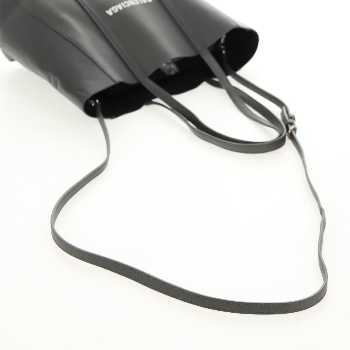 BALENCIAGA Everyday Tote XS Bag Leather 2way Gray Auth hk3191