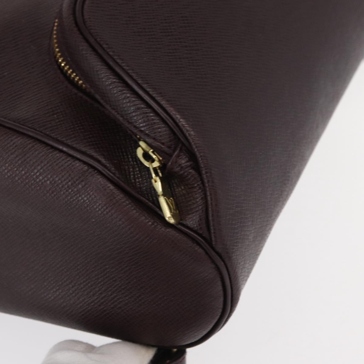 LOUIS VUITTON Taiga Cashier Backpack Acajou M30176 LV Auth hk3196