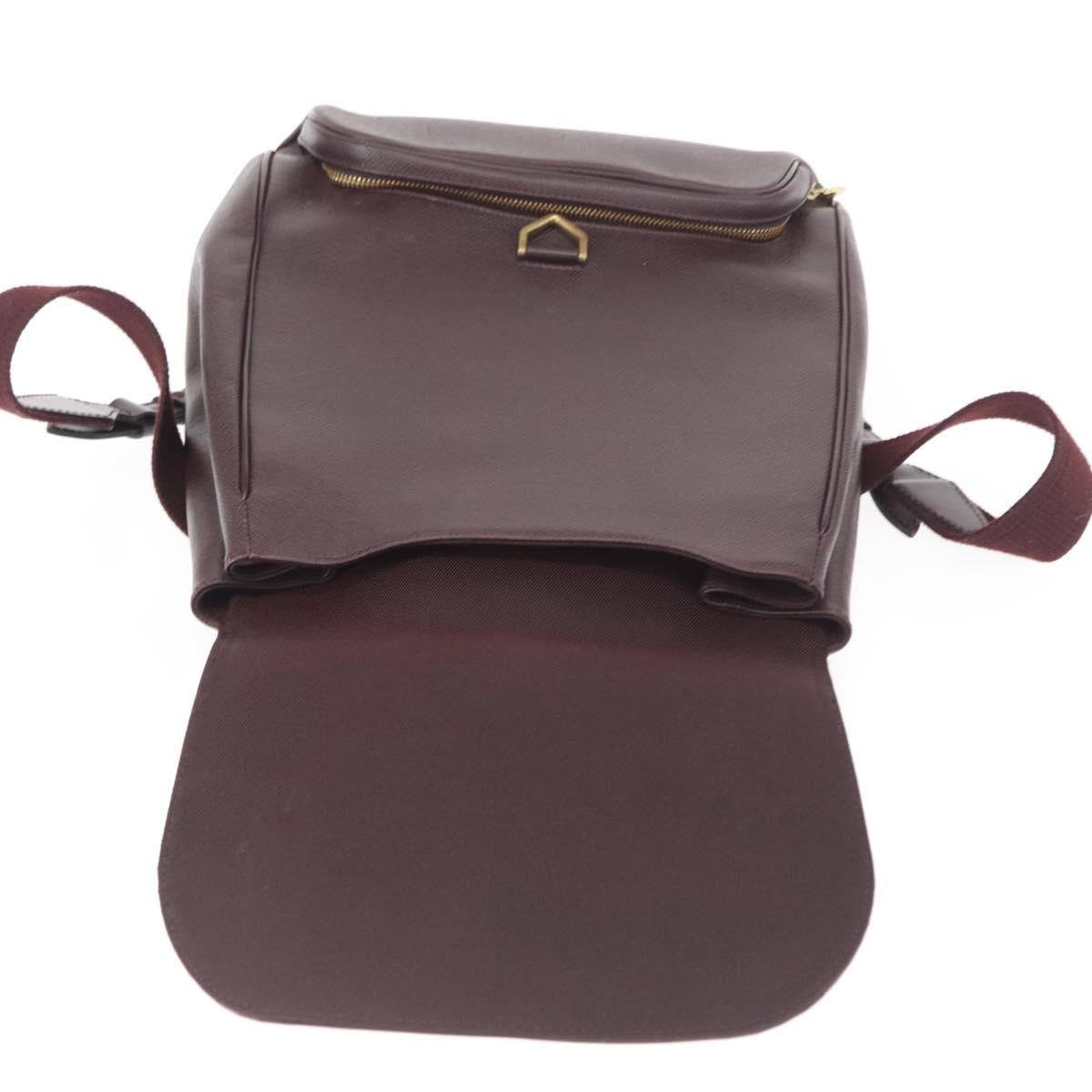 LOUIS VUITTON Taiga Cashier Backpack Acajou M30176 LV Auth hk3196