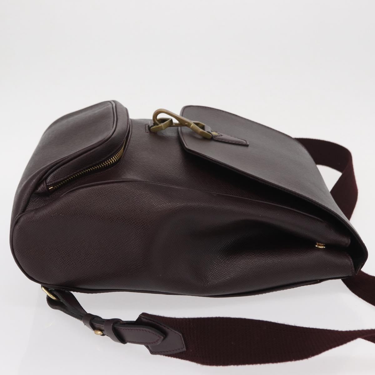 LOUIS VUITTON Taiga Cashier Backpack Acajou M30176 LV Auth hk3196