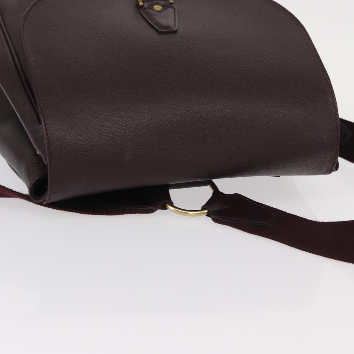 LOUIS VUITTON Taiga Cashier Backpack Acajou M30176 LV Auth hk3196