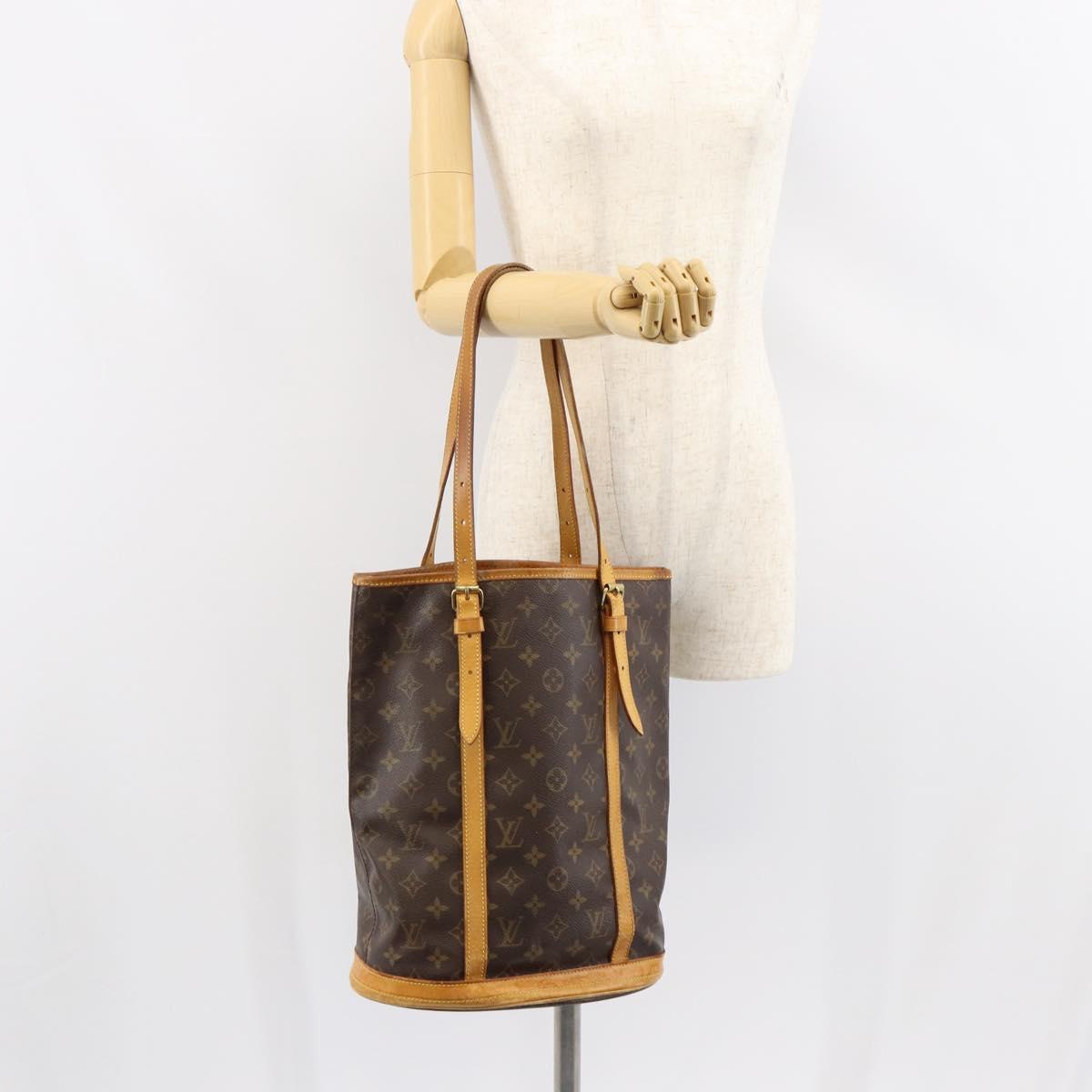 LOUIS VUITTON Monogram Bucket GM Shoulder Bag M42236 LV Auth hk3203