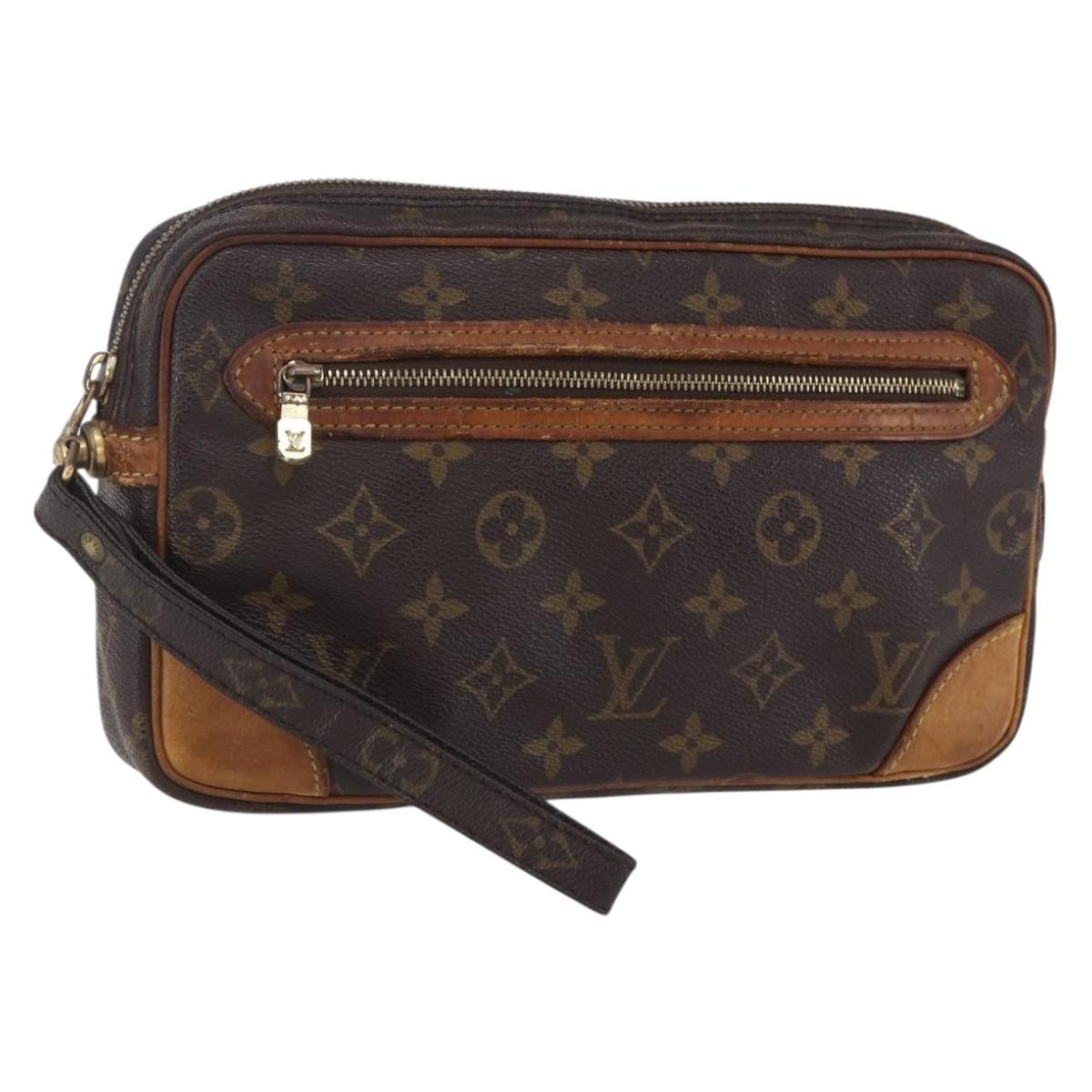 LOUIS VUITTON Monogram Marly Dragonne GM Clutch Bag M51825 LV Auth hk3205
