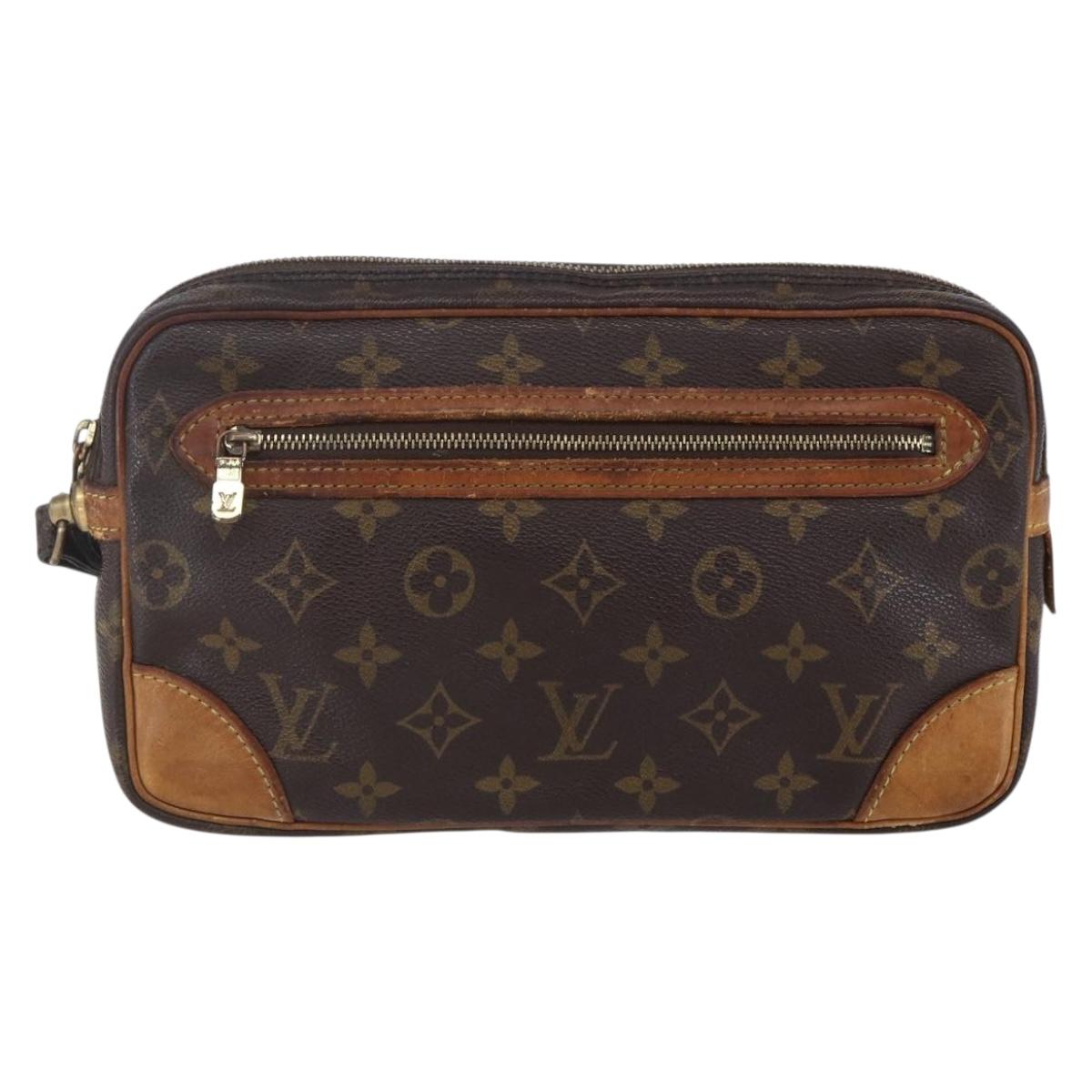 LOUIS VUITTON Monogram Marly Dragonne GM Clutch Bag M51825 LV Auth hk3205