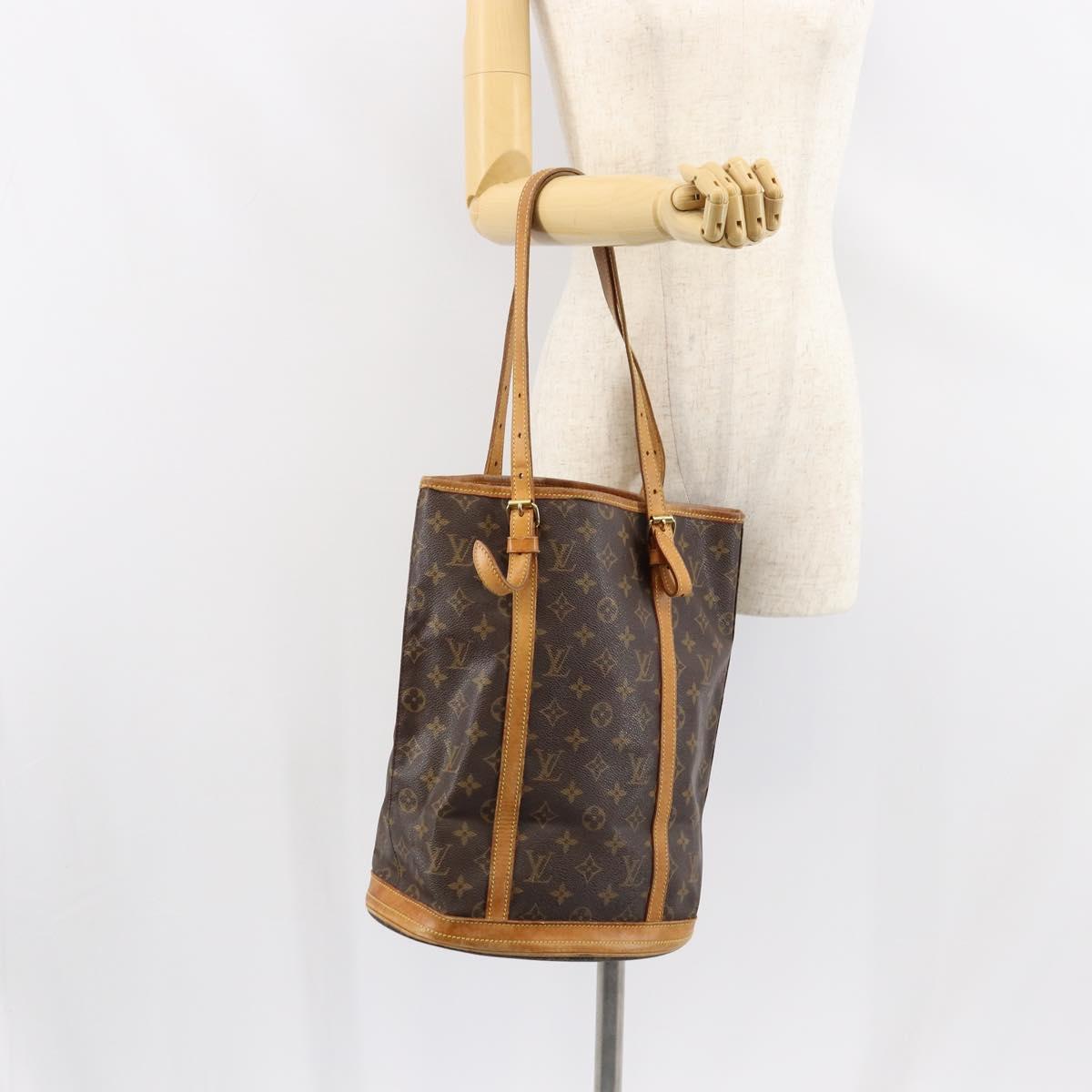 LOUIS VUITTON Monogram Bucket GM Shoulder Bag M42236 LV Auth hk3211