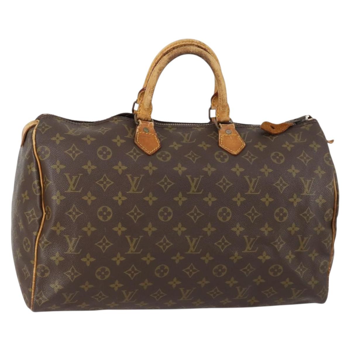 LOUIS VUITTON Monogram Speedy 40 Hand Bag M41522 LV Auth hk3213