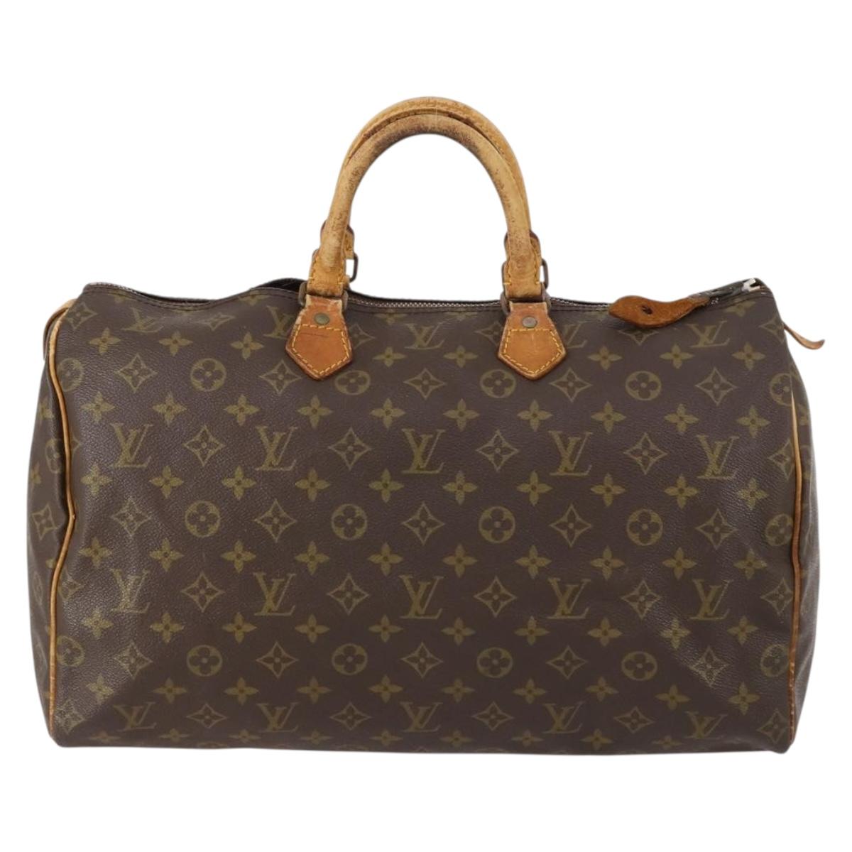 LOUIS VUITTON Monogram Speedy 40 Hand Bag M41522 LV Auth hk3213